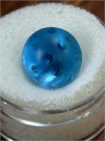 RARE 10ct FINE CUT Blue Topaz Round Stone