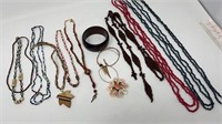 Hippie Necklaces Ganga Leaf Wood Sead Bracelets