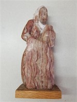 Carved & Signed "Will Dine" Stone Sculpture
