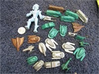 VINTAGE PLASTIC TOY SPACE SHIPS & SPACEMAN
