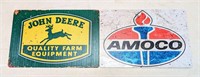 Amoco Oil & John Deere Equipment Signs