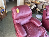 RED LEATHER RECLINING CHAIR