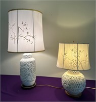 Pair of Matched Asian Style Table Lamps