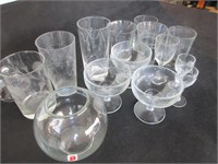 14 Assorted Cut Glass Crystal