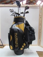 Namura Golf club bag with irons