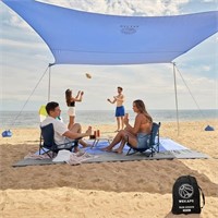 WEKAPO Beach Tent Sun Shelter - 8 x 8 FT Beach Can