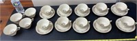 Lenox Cinderella 10 cups and saucers , 4 cups