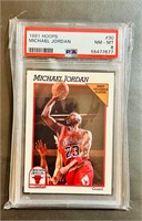 1991 Hoops #30 Michael Jordan PSA 8