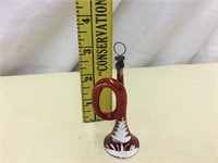 Old Figural Glass HORN Christmas Tree Ornament