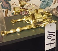 PAIR OF BRASS SCONCE