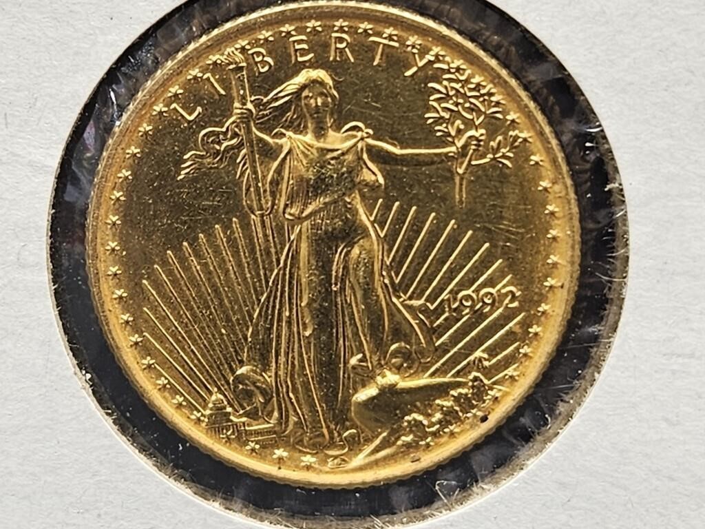 1992 Gold 1/4 OZ 10 Dollar Gold Coin
