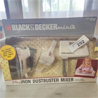 B&D mini Play Iron, Dustbuster & Mixer