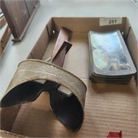 Vintage Stereoscope Viewer w/ 13 Cards