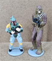 1997 Star Wars Boba Fett & Chewbacca Figurines