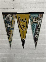 Mighty Ducks Vintage 90s Felt Pennant Flags