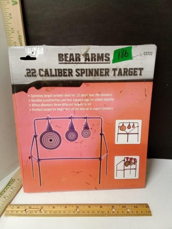 Bear Arms .22 Caliber Spinner Target In Box