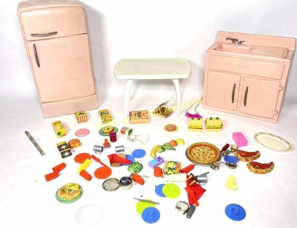 VTG TICO Kitchen Set & Mattel Food Accessories