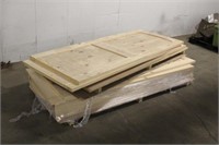 (10) Assorted Knotty Pine Doors, Approx 32"x80"
