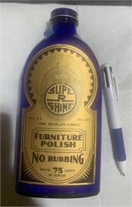 Vintage SupeR Shine Polish Bottle
