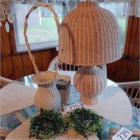 Wicker Lamp, Kleenex, Baskets