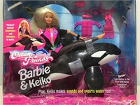 NIB Barbie and Keiko whale Ocean Friends gift