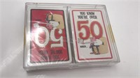 New Novelty Playing Cards "you Know You're Over 50