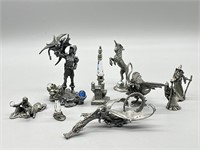 Collection of Mystic & Fantasy Pewter Figurines