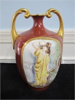 french limoges tall vase 13in tall clean
