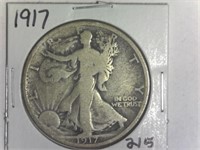 1917 Walking Liberty Half Dollar