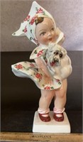 DECOR ITEM-GIRL & HER PUPPY