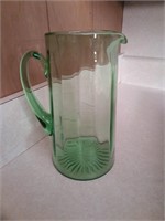 Indiana Glass green pitcher glassware