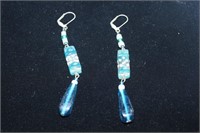 Pair of Blue Theme Earrings