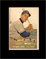 1957 Topps #396 Cassey Wise VG to VG-EX+