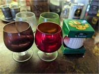 Color Cocktail Glasses + Scotch