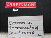 Craftsman Reciprocating Saw-Like New
