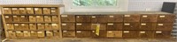 Wooden Hardware Organizer Drawers with Assorted