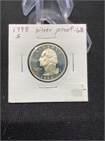 1998-S Proof Washington Quarter Silver
