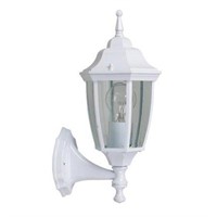 Hampton Bay 14.5 in. White Dusk to Dawn Decorative