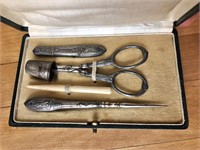 Antique Sterling Silver Sewing set