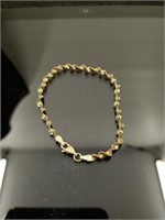 Sterling silver woven rope style bracelet