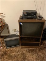 (2) TVs & (2) VHS Players