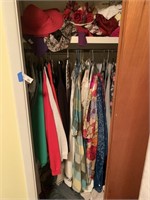 Ladies Clothes in Closet