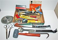 Misc. Tools, Adjustable Wrench, Scissors, Saw