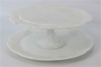 Milk Glass Cake Pedestal