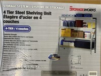 4-Tier Steel Shelving Unit