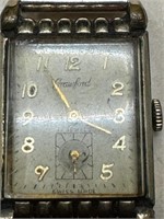 VINTAGE CRAWFORD 17 JEWEL MANS WRIST WATCH