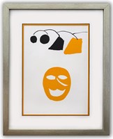 Alexander Calder- Lithograph "DLM221 - Masque jaun