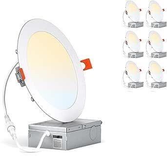 120$-LED Recessed Ceiling Light 6 pack