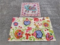 (2) High Quality Hand Made Blankets/Tapestry
