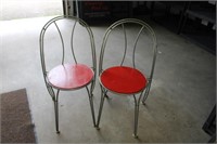 2 Metal Patio Chairs